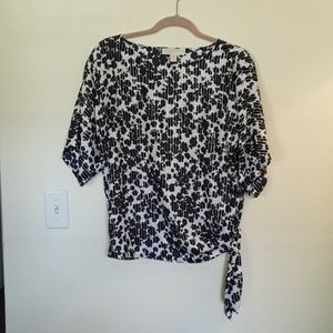 Michael Kors side tie blouse